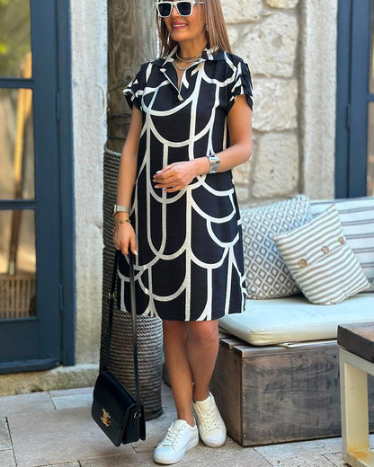 Women's Short Sleeve Mini Dress