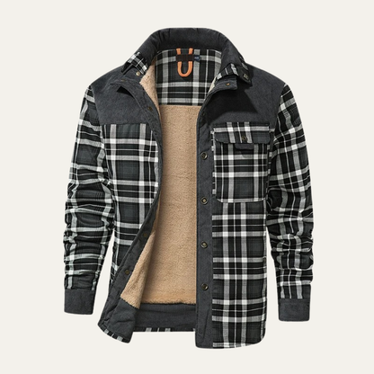 Men's Flannel Jacket Fleece Lined Plaid