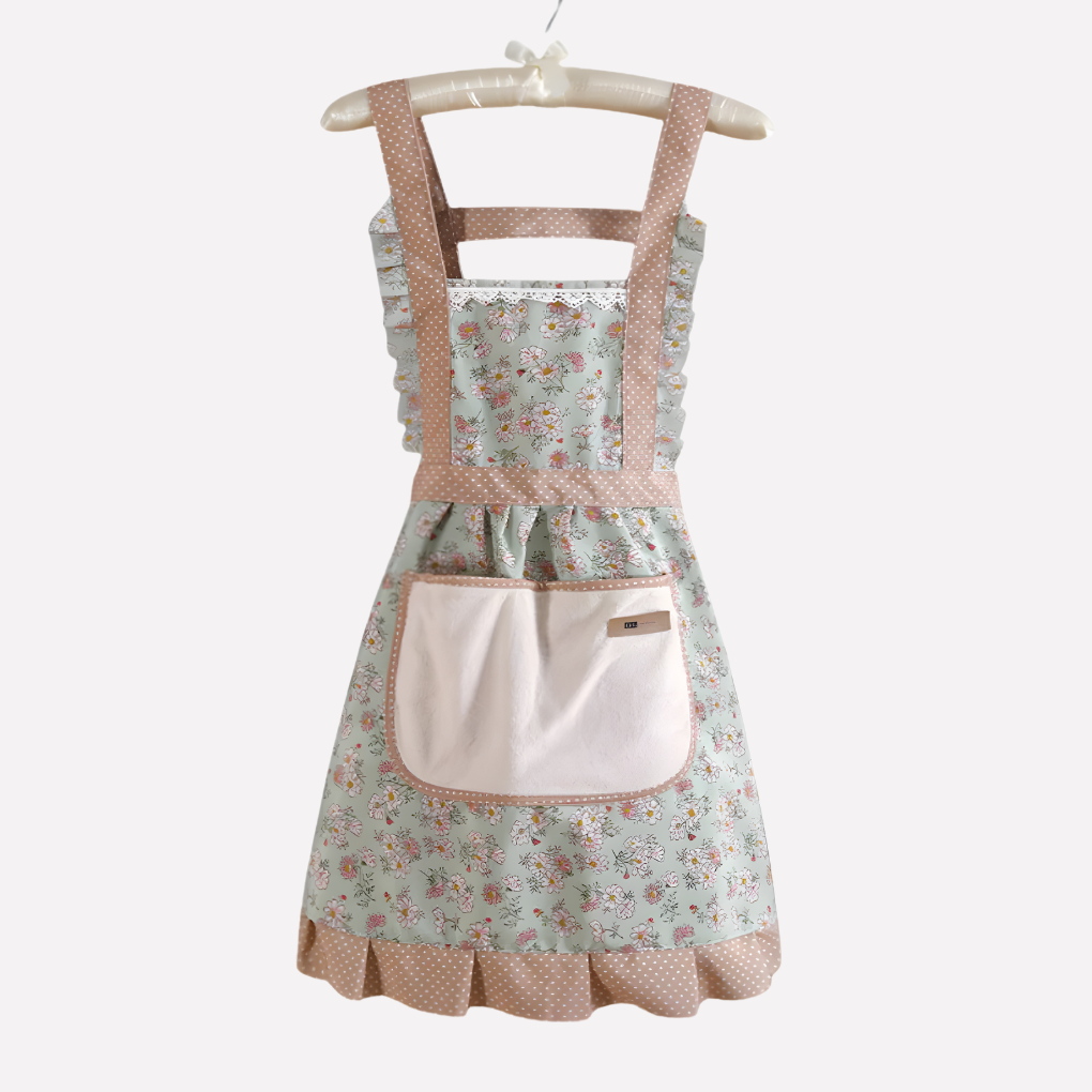 Floral Print Kitchen Apron