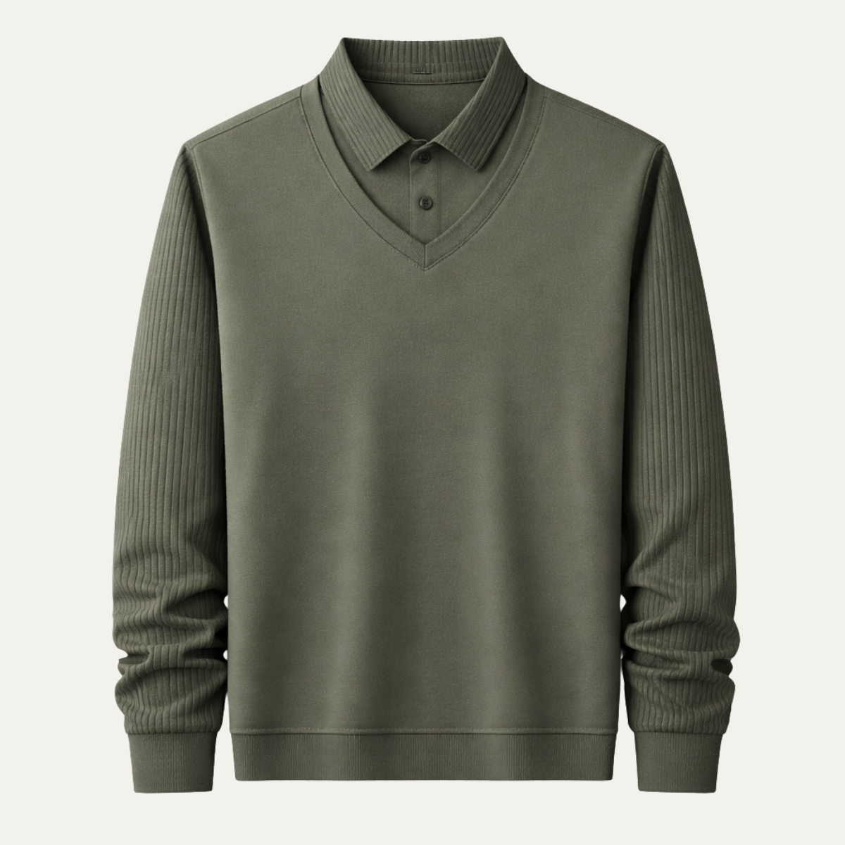 Men's Knit Polo Shirt Casual Business - Fashinoza