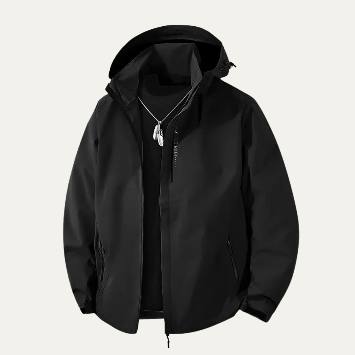 Waterproof Softshell Rain Jacket Windproof Hooded Outdoor Hiking Coat - Fashinoza