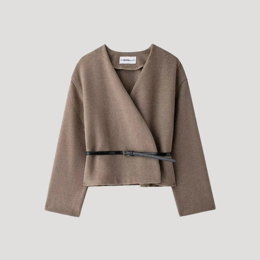 Women's Relaxed Fit Wrap Jacket Cozy Casual - 
Fashinoza