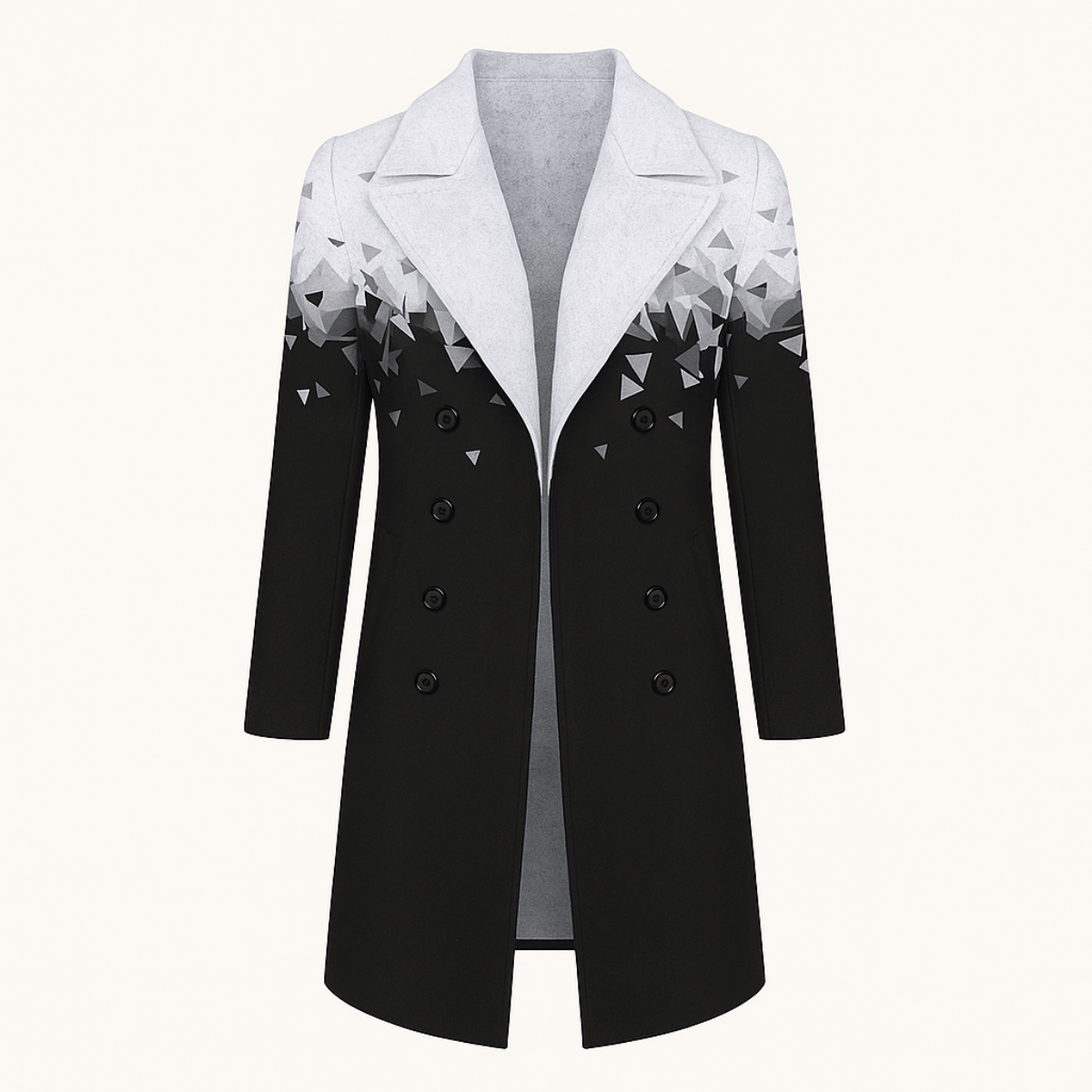 Men's Wool Blend Long Winter Coat Red - Fashinoza