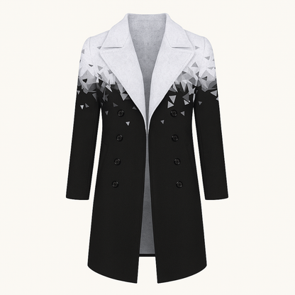 Men's Wool Blend Long Winter Coat Red - Fashinoza