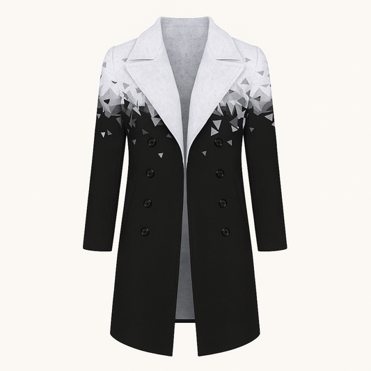 Men's Wool Blend Long Winter Coat Red - Fashinoza