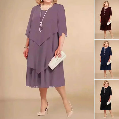 Women's Layered Dress Panel Overlay