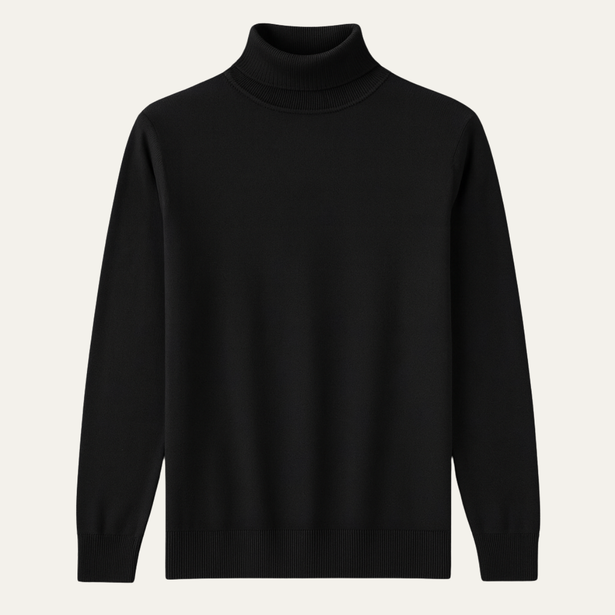 Men's Slim Fit Cotton Turtleneck Sweater - Fashinoza
