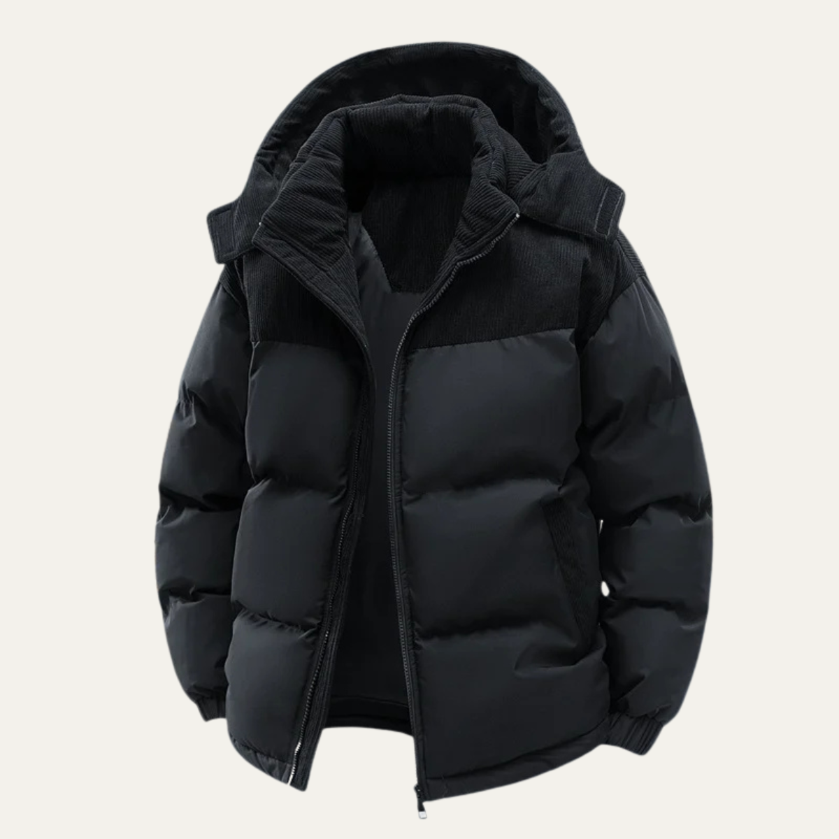 Men's Thick Puffer Hooded Jacket Winter