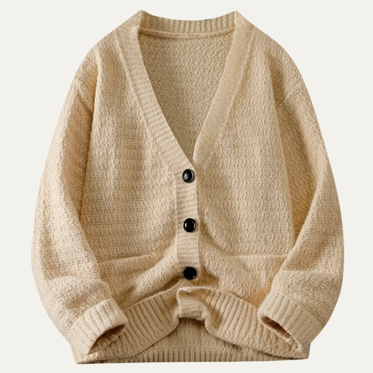 Men's Soft V Neck Knit Sweater - Fashinoza