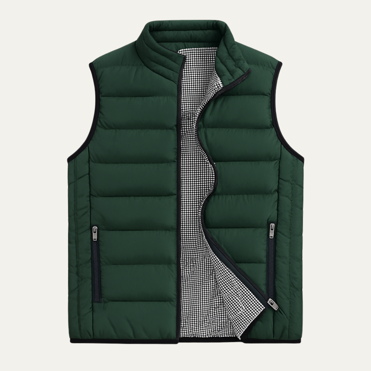Men's Puffer Vest Quilted Black
