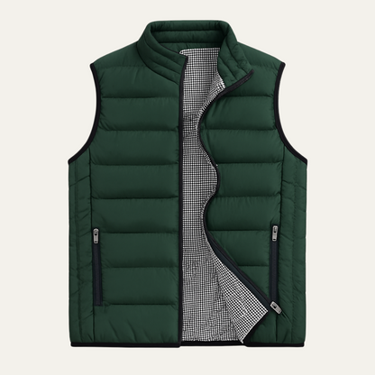 Men's Puffer Vest Quilted Black
