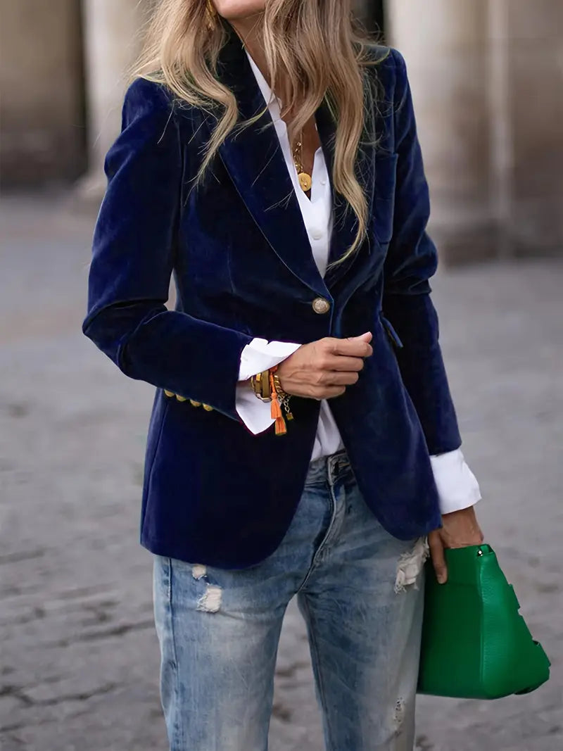 Women's Single Button Blazer
