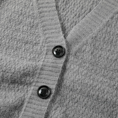 Men's V Neck Cardigan Casual Knit