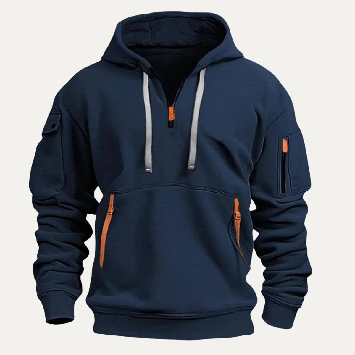 Men's Multi Pocket Hoodie Jacket Durable
