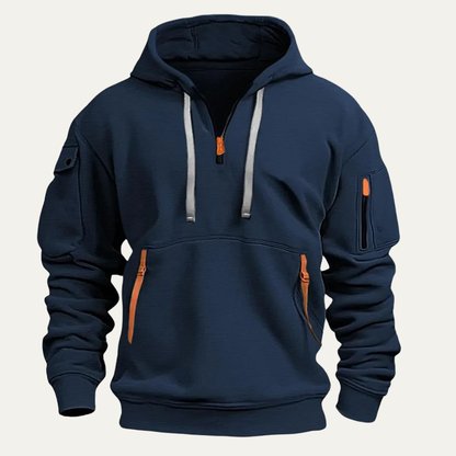 Men's Multi Pocket Hoodie Jacket Durable
