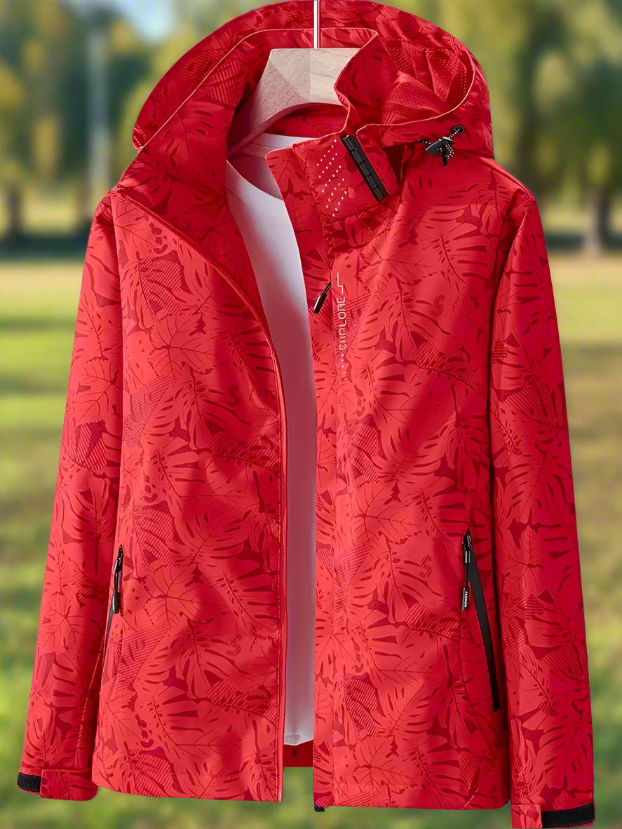 Women's Printed Zip Front Jacket
