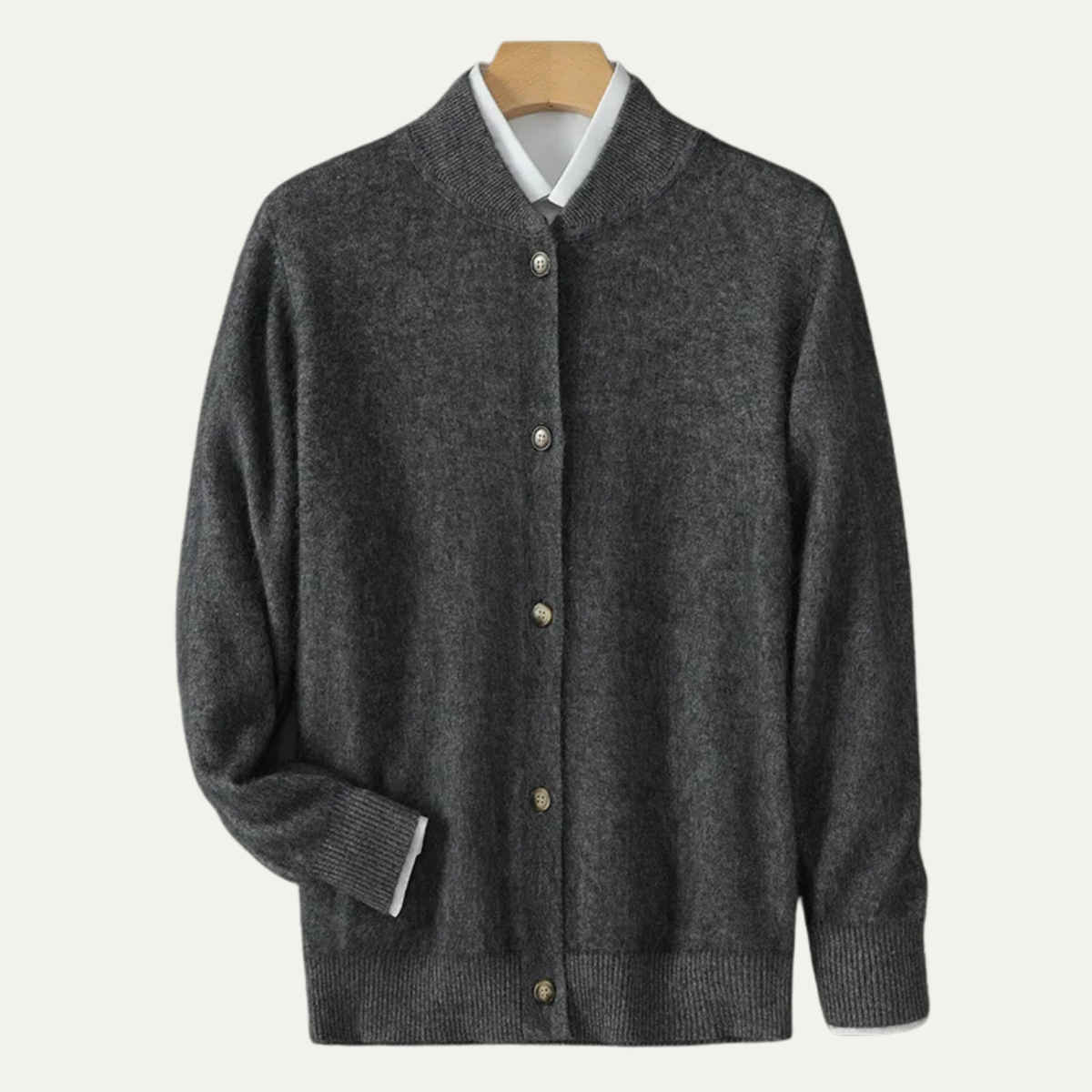 Men's Soft Knit Cardigan 100% Wool