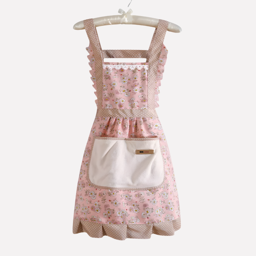 Floral Print Kitchen Apron