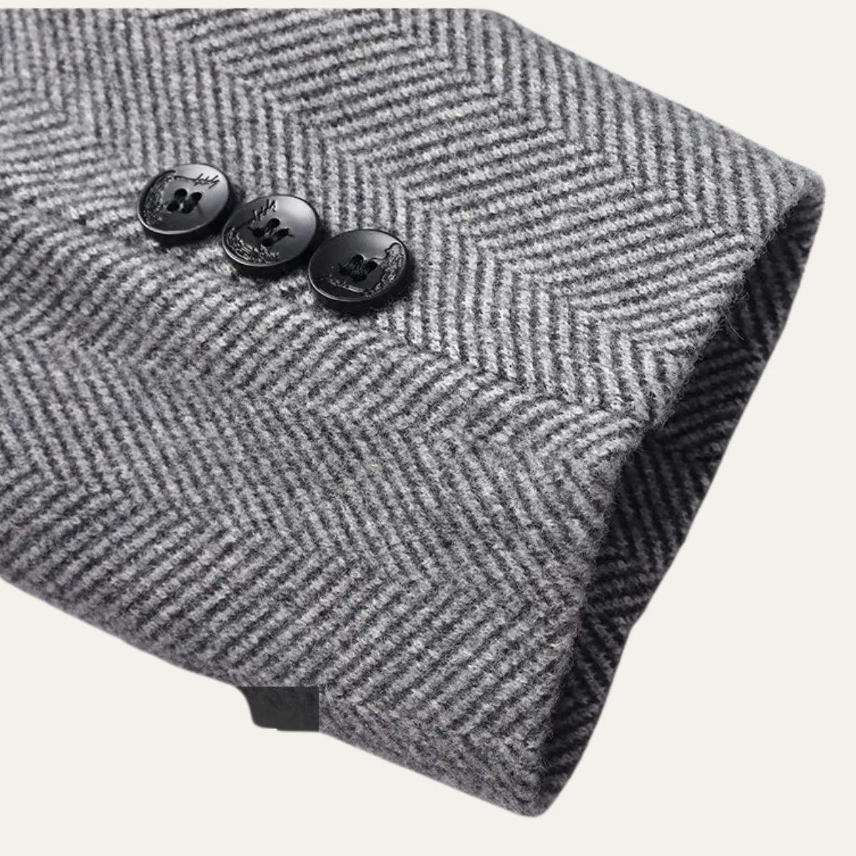 Winslow Men's Herringbone Jacket Thick Warm Outerwear