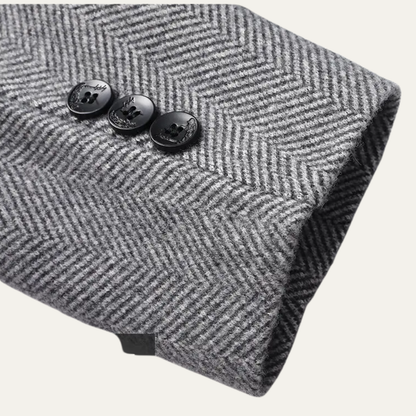 Winslow Men's Herringbone Jacket Thick Warm Outerwear