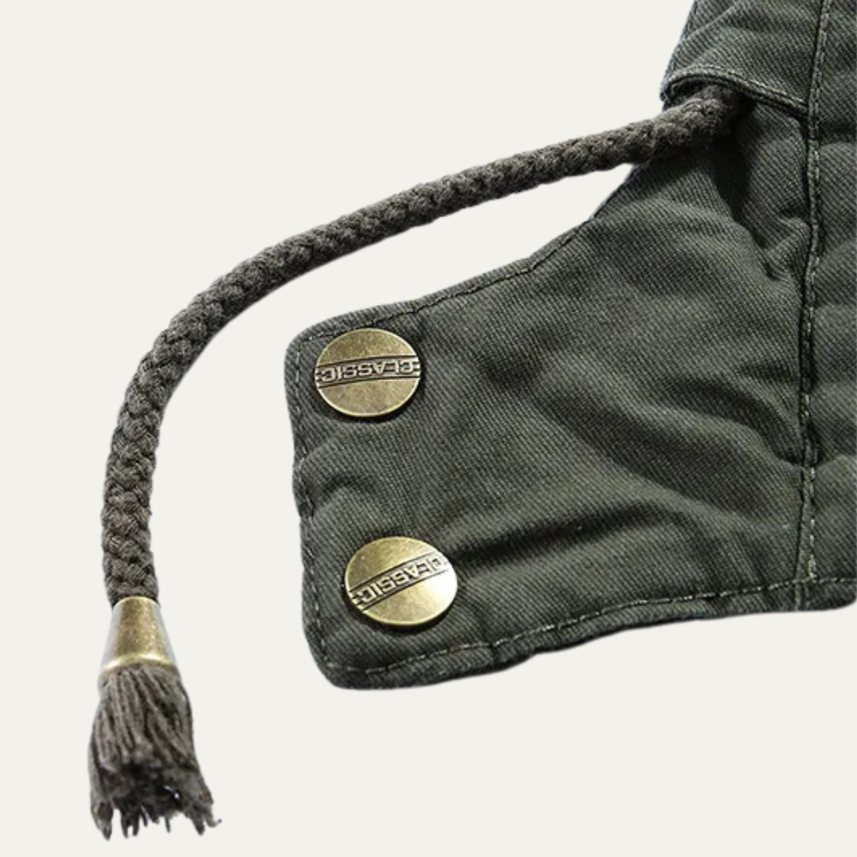 Men's Casual Hooded Cotton Jacket Warm Lining
