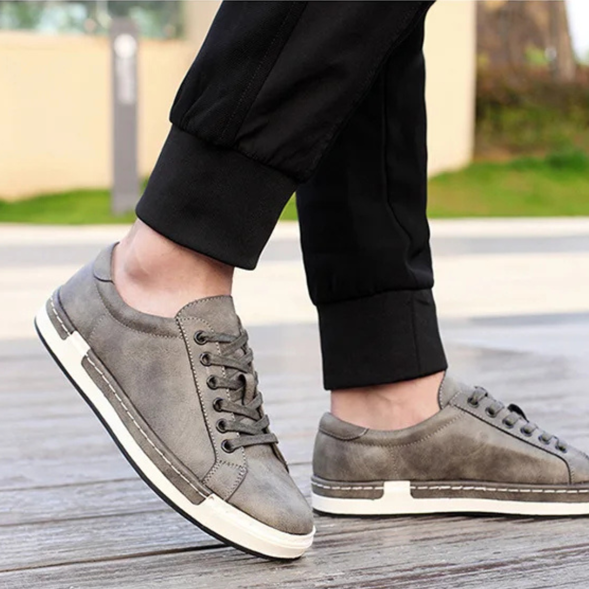 Men's Classic Lace Up Leather Shoes Brown