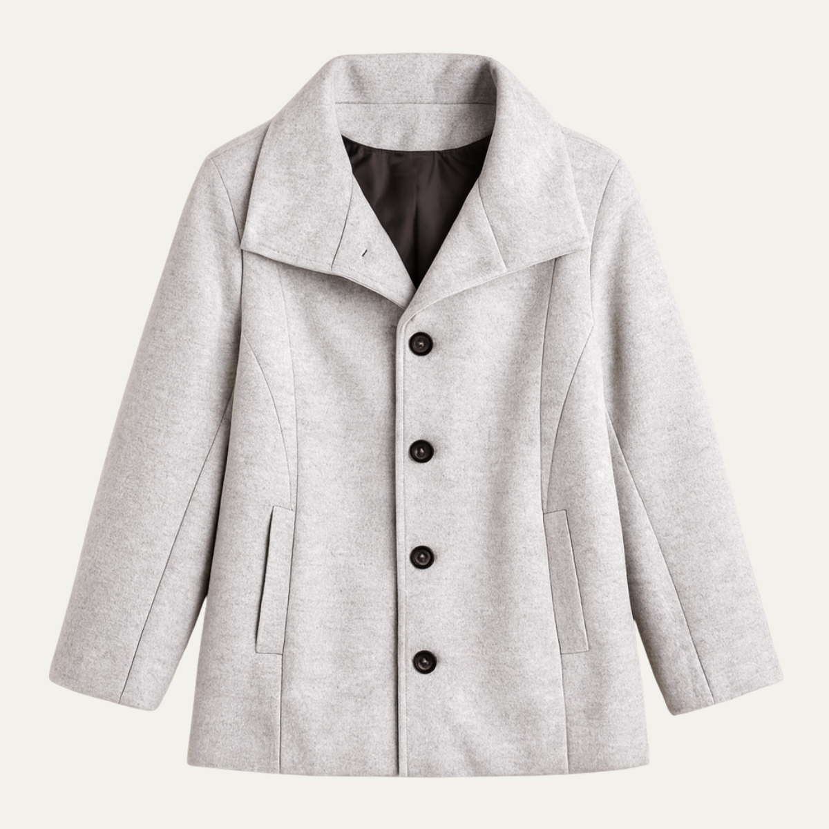 Men's Wool Blend Overcoat Thickened Winter Coat - Fashinoza