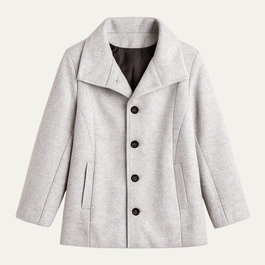 Men's Wool Blend Overcoat Thickened Winter Coat - Fashinoza