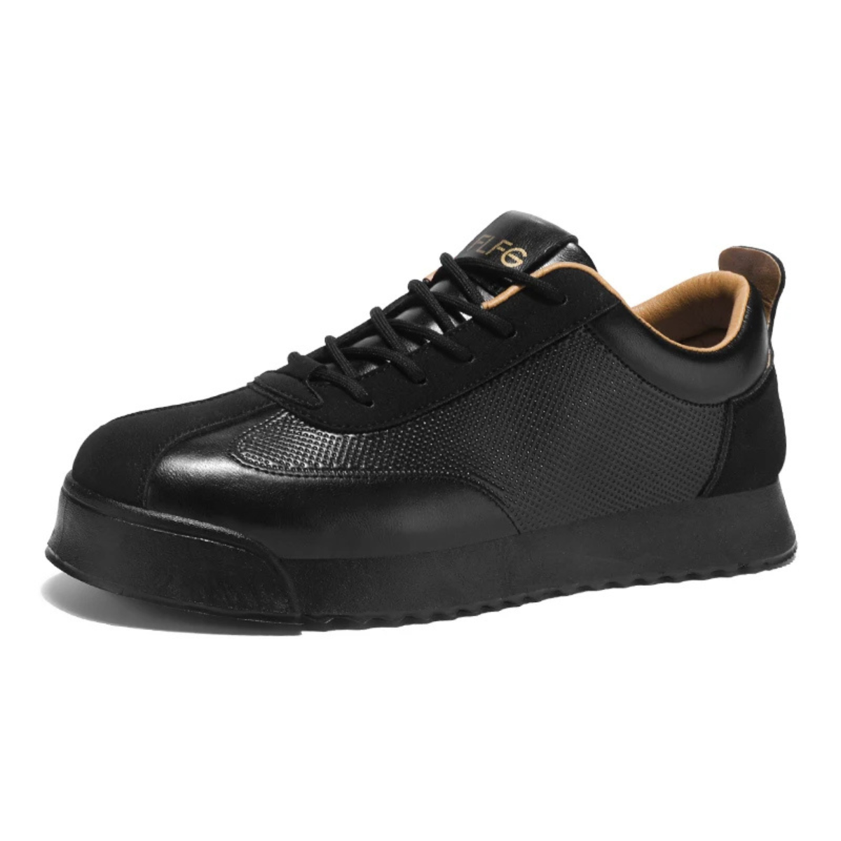 Men's Leather Lace Up Casual Shoes Brown