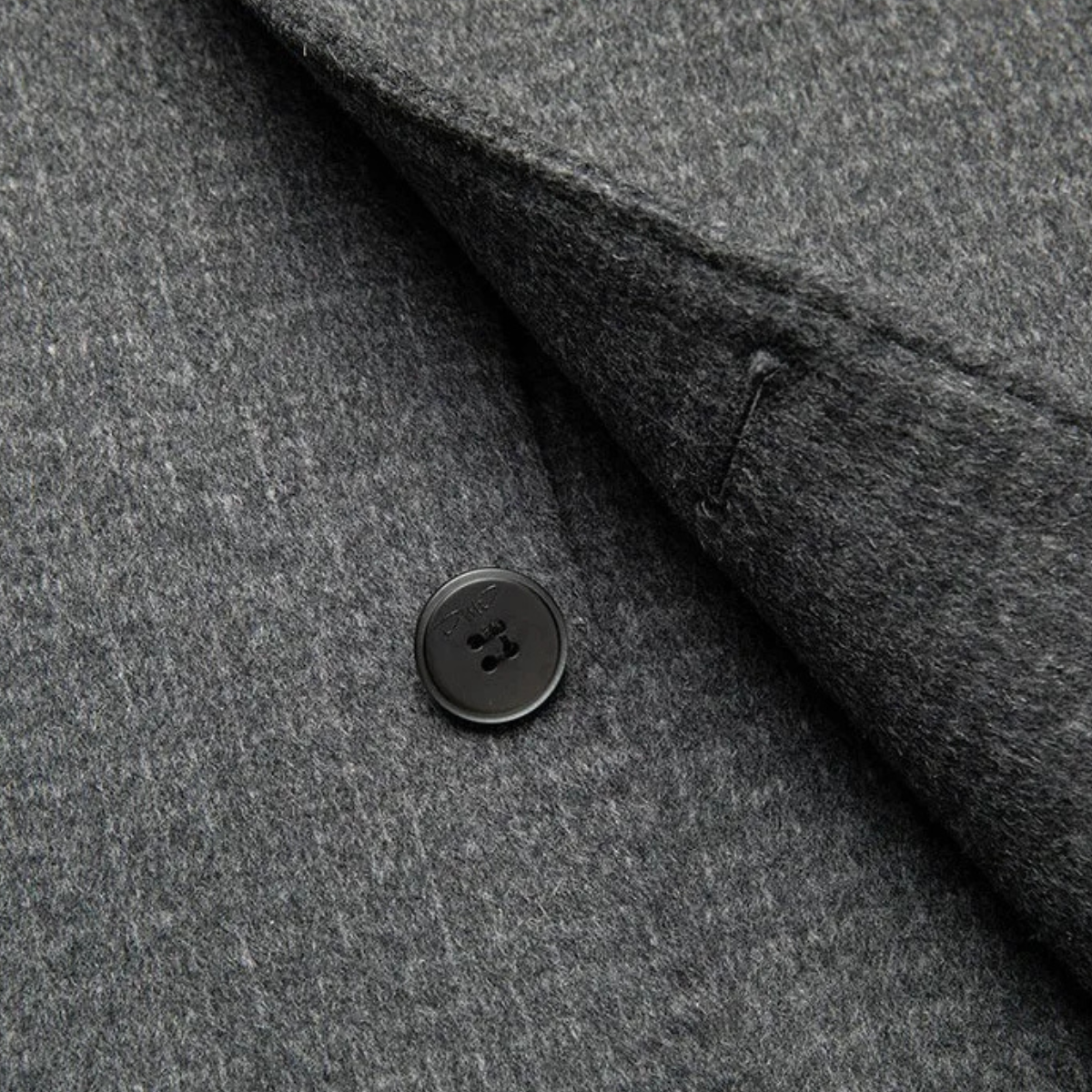La Villa Men's Double Faced Wool Classic Coat