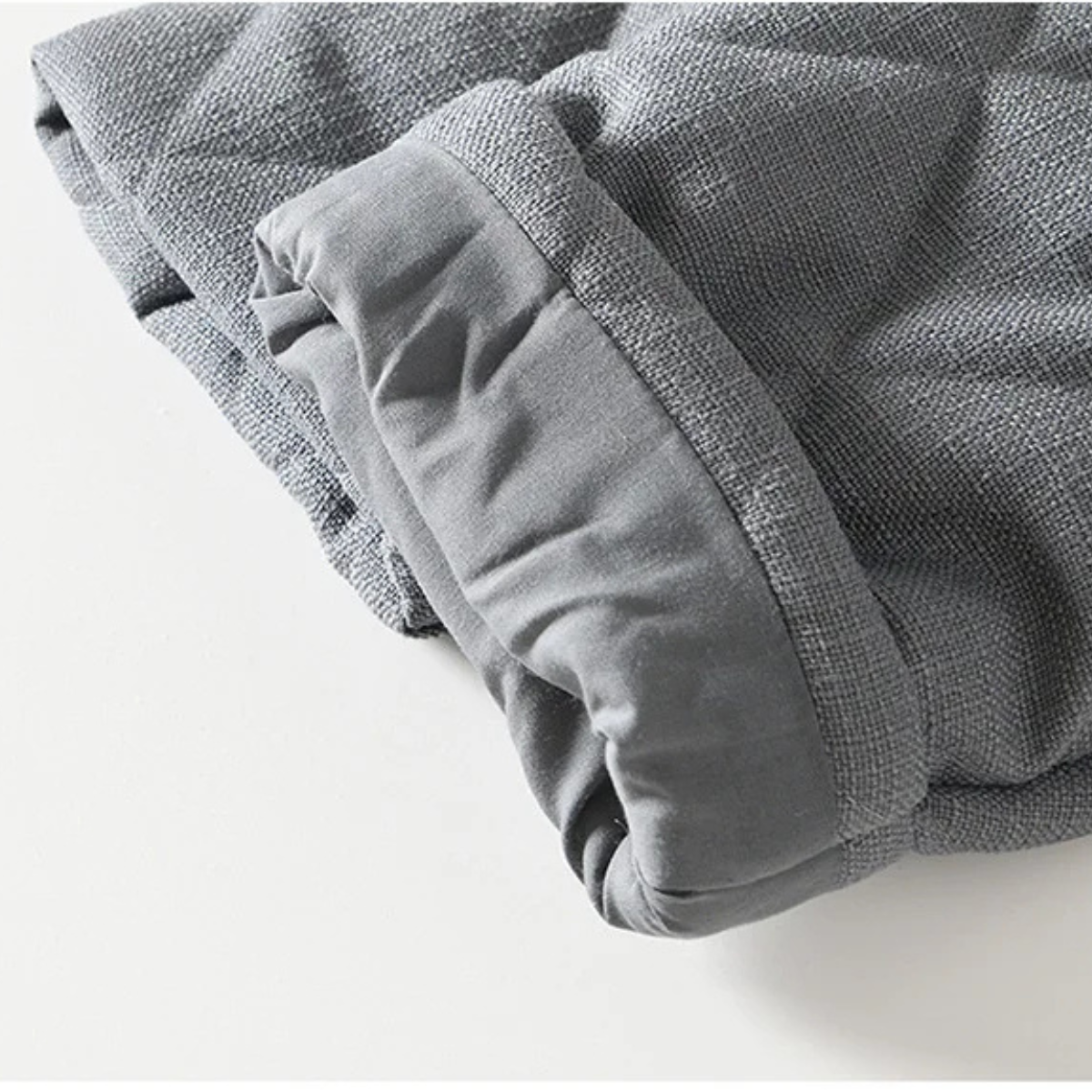 Men's Quilted Padded Jacket Stand Collar Vintage Style