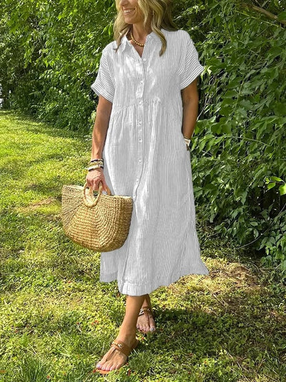Women's Striped Button Up Shirt