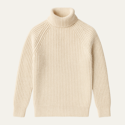 Men's Wool Turtleneck Sweater Chunky Warm - Fashinoza