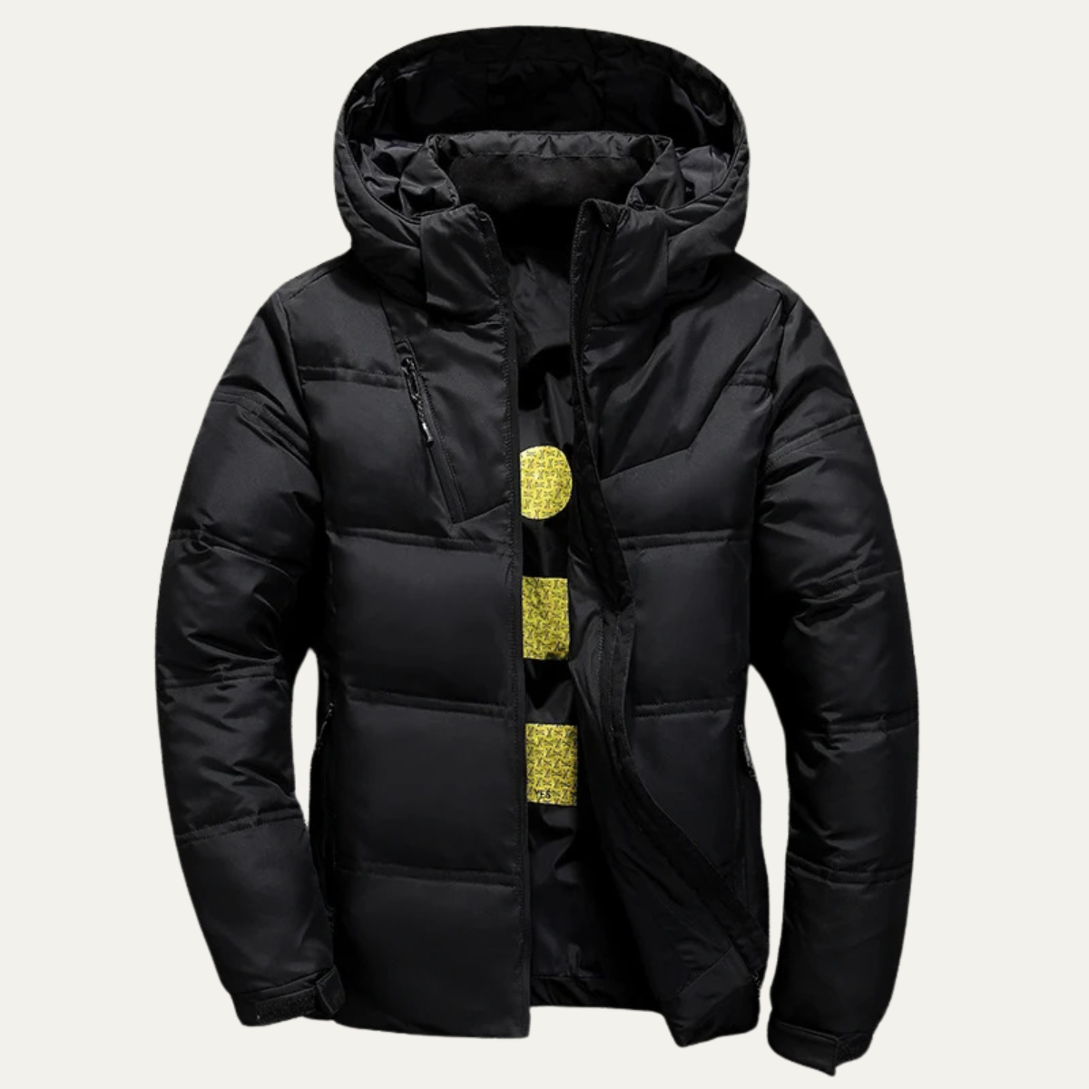 Men's Down Puffer Jacket Winter Hooded - Fashinoza