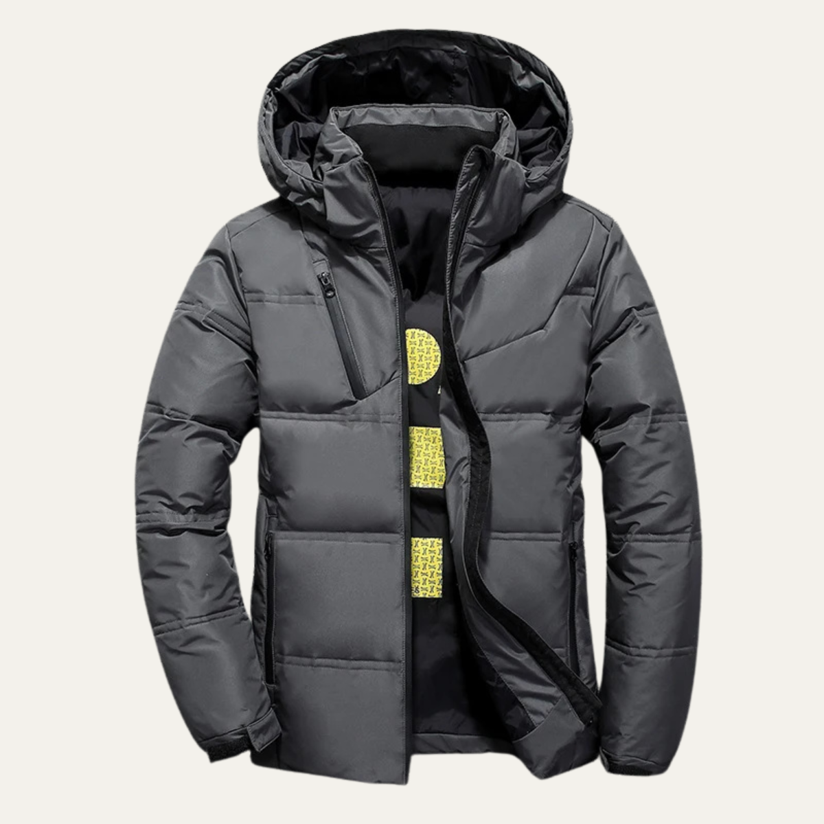 Men's Down Puffer Jacket Winter Hooded