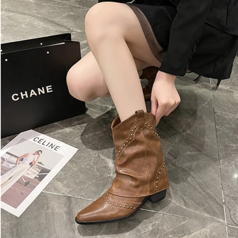 Women's Studded Western Boots
