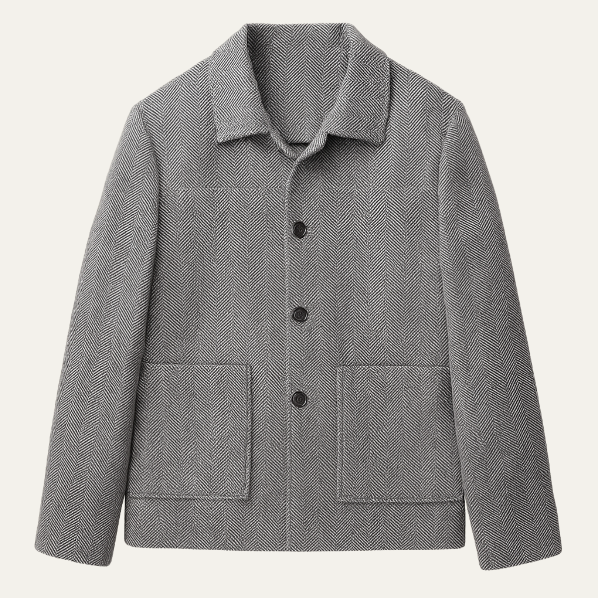 Winslow Men's Herringbone Jacket Thick Warm Outerwear - Fashinoza