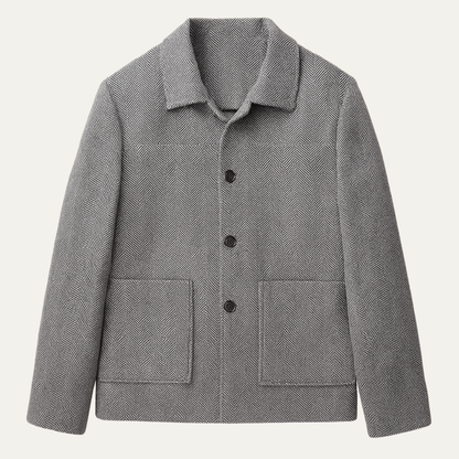 Winslow Men's Herringbone Jacket Thick Warm Outerwear - Fashinoza