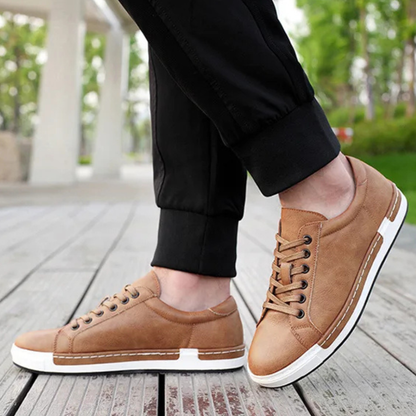 Men's Classic Lace Up Leather Shoes Brown