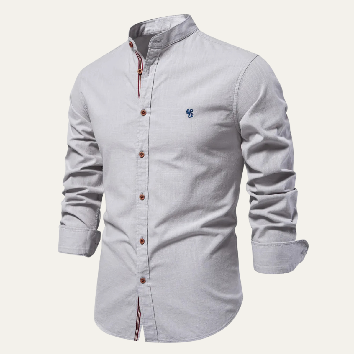 Pisa Marina Men's Cotton Linen Dress Shirt