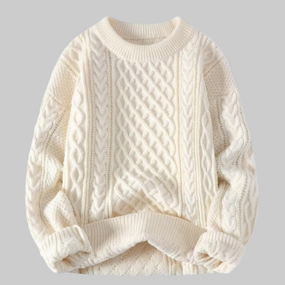 Women's Wool Crew Neck Sweater - Fashinoza