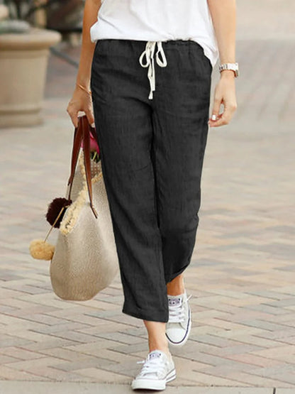 Women's Cropped Trousers - Fashinoza