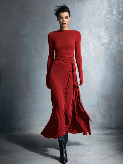 Women's Maxi Wrap Dress