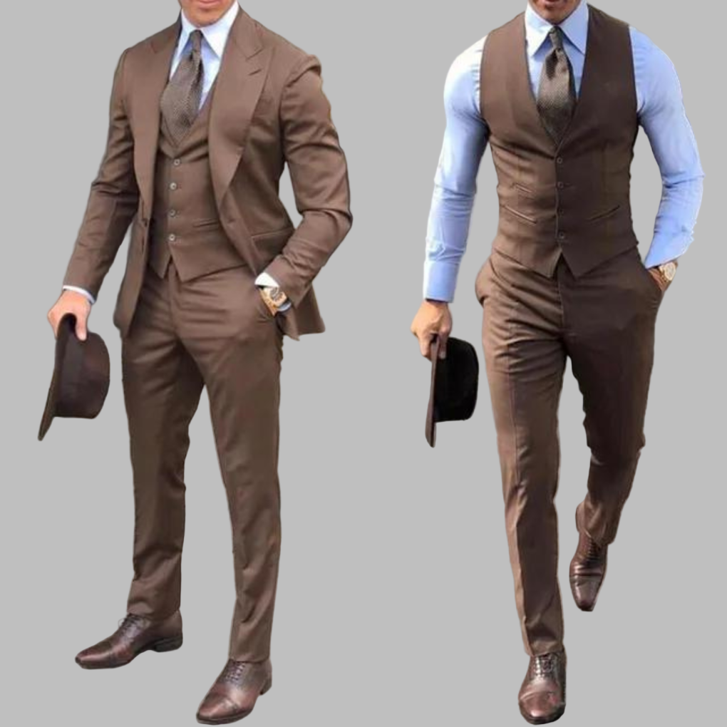 Men's 3 Piece Suit - Fashinoza