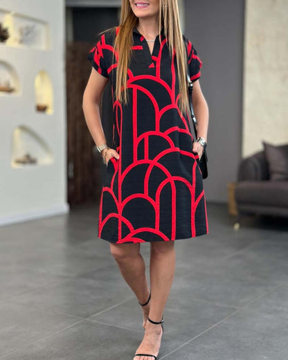 Women's Short Sleeve Mini Dress