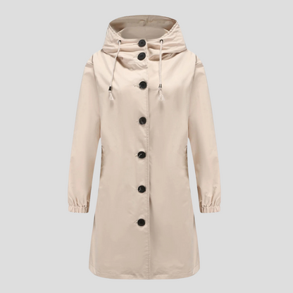 Women's Waterproof Rain Jacket Hooded - Fashinoza