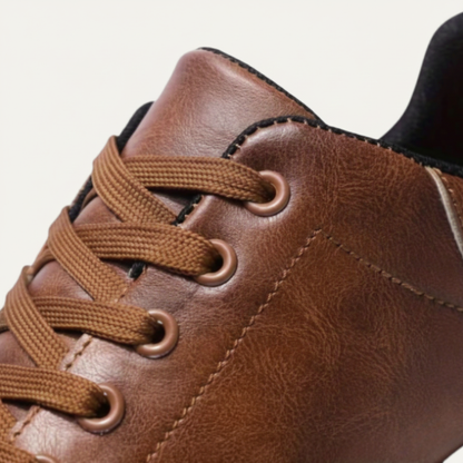 Men's Classic Low Leather Shoes Brown