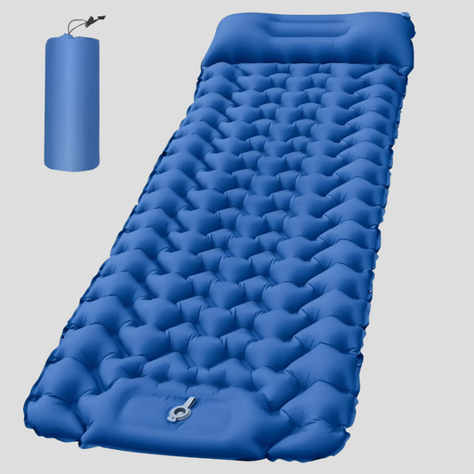 Inflatable Air Mattress With Built-In Pillow - Fashinoza