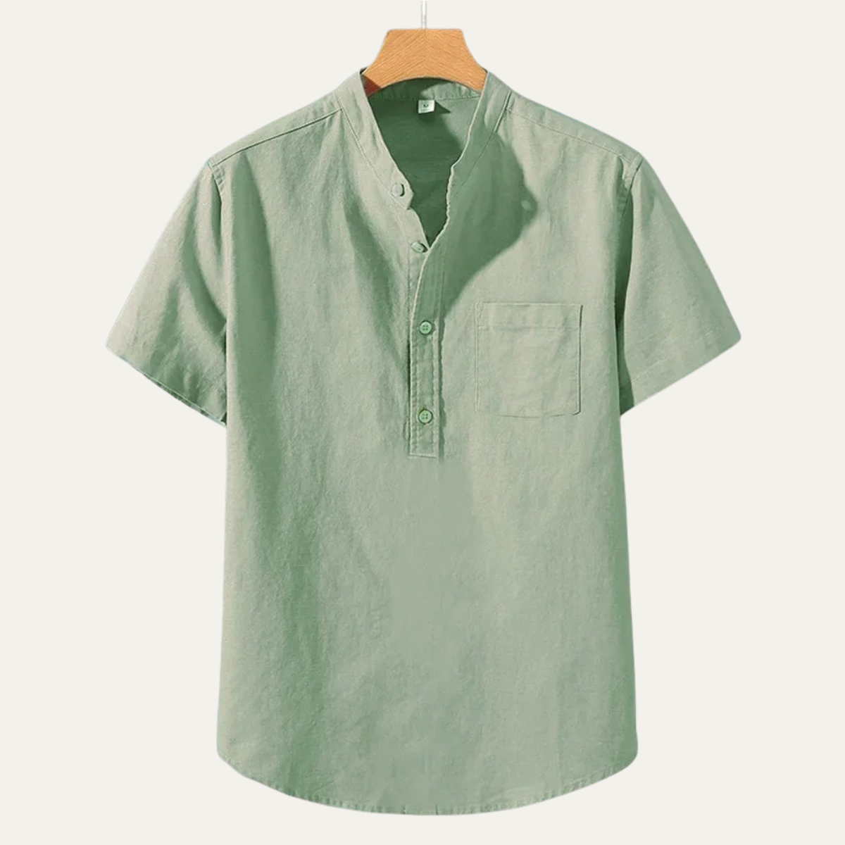 Mens Lightweight Cotton Linen Shirt - Fashinoza