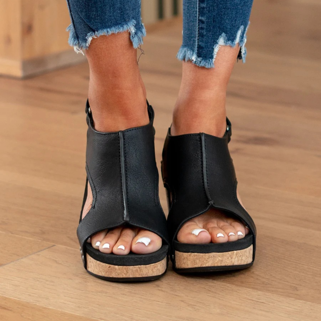 Women's Suede Wedge Sandals